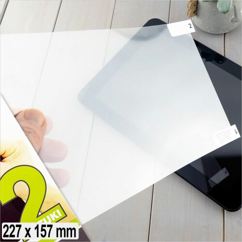 VITU 2 db képernyővédő fólia 227x157mm tablethez, e-könyv olvasóhoz. Applikálás folyamatban - Képernyővédő fólia