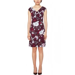 s.Oliver Black Label Virágos Női Ruha - Bordó - 38 126940767 - S.Oliver