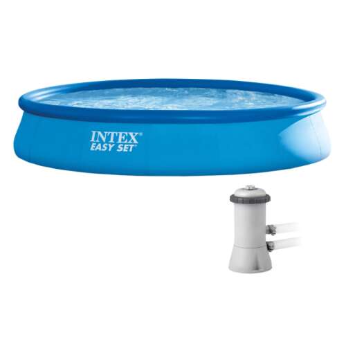 Intex EasySet 457x84cm felfújható Medence vízforgatóval (28158NP) #kék