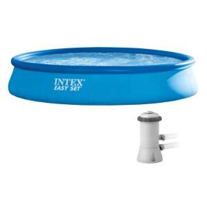 Basen Intex Easy Set dmuchany z pompą filtrującą, średnica 457 cm, wysokość 84 cm - Intex