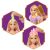 Disney Hercegnő Rapunzel baba kiegészítők használat közben, közeli felvétel
