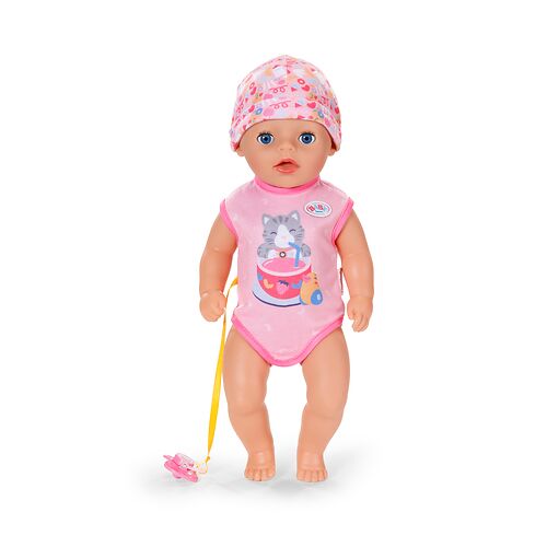 Álló BABY born baba rózsaszín ruhában - Babázás