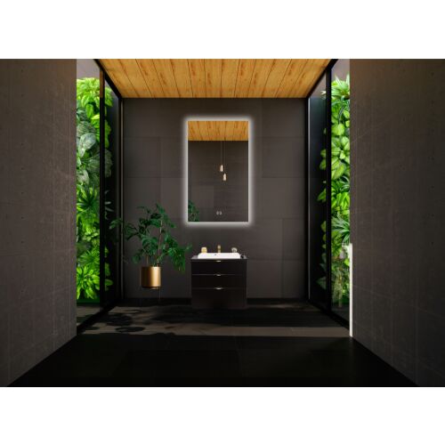 LED tükör 50x65 érintésmentes kapcsolóval, vízálló IP65