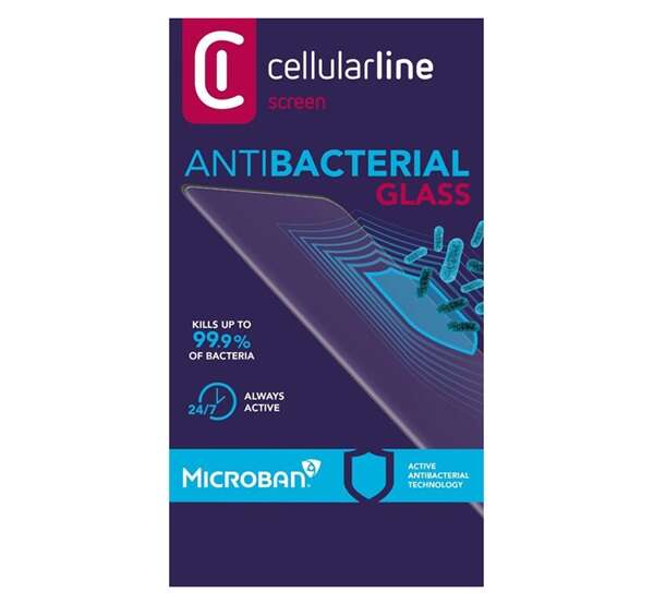 CELLULARLINE ANTIBIOM képernyővédő üveg (antibakteriális, ultravé...