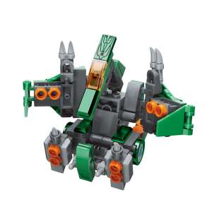 Zestaw klocków QMAN Cube of Beasts 41222, Lord of Sky Pterosaur, zielony, złożony, widok z boku - QMAN Qman