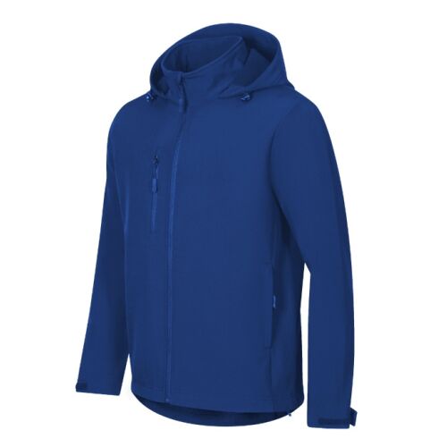 Trail kék férfi softshell kabát, ferde nézet - Férfiaknak