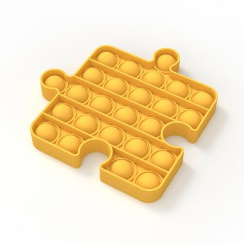 Sárga Pop It stresszoldó fidget játék puzzle darab formában - Stresszlabda