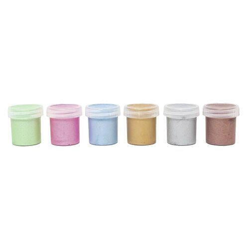 Dekorfesték ASTRA glitteres 20 ml 6 színű