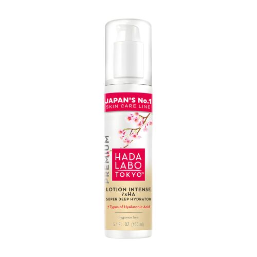 Hada Labo Tokyo, Premium, 7 x Ha, Mély hidratálás, Nap, Lotion, Arc, 150 ml