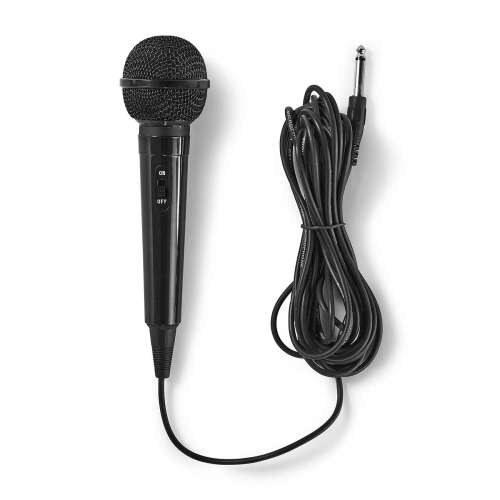 Nedis MPWD01BK microfon cu fir, negru