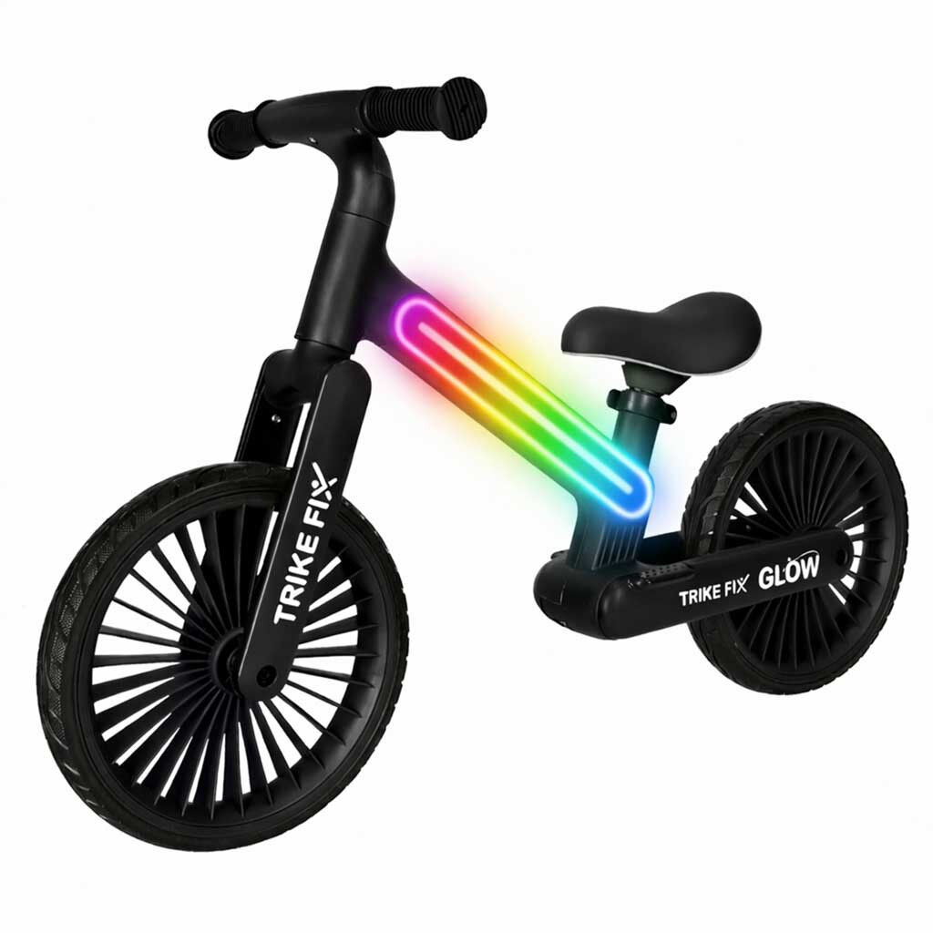 E-shop Trike Fix Glow LED terénny balančný bicykel, čierny