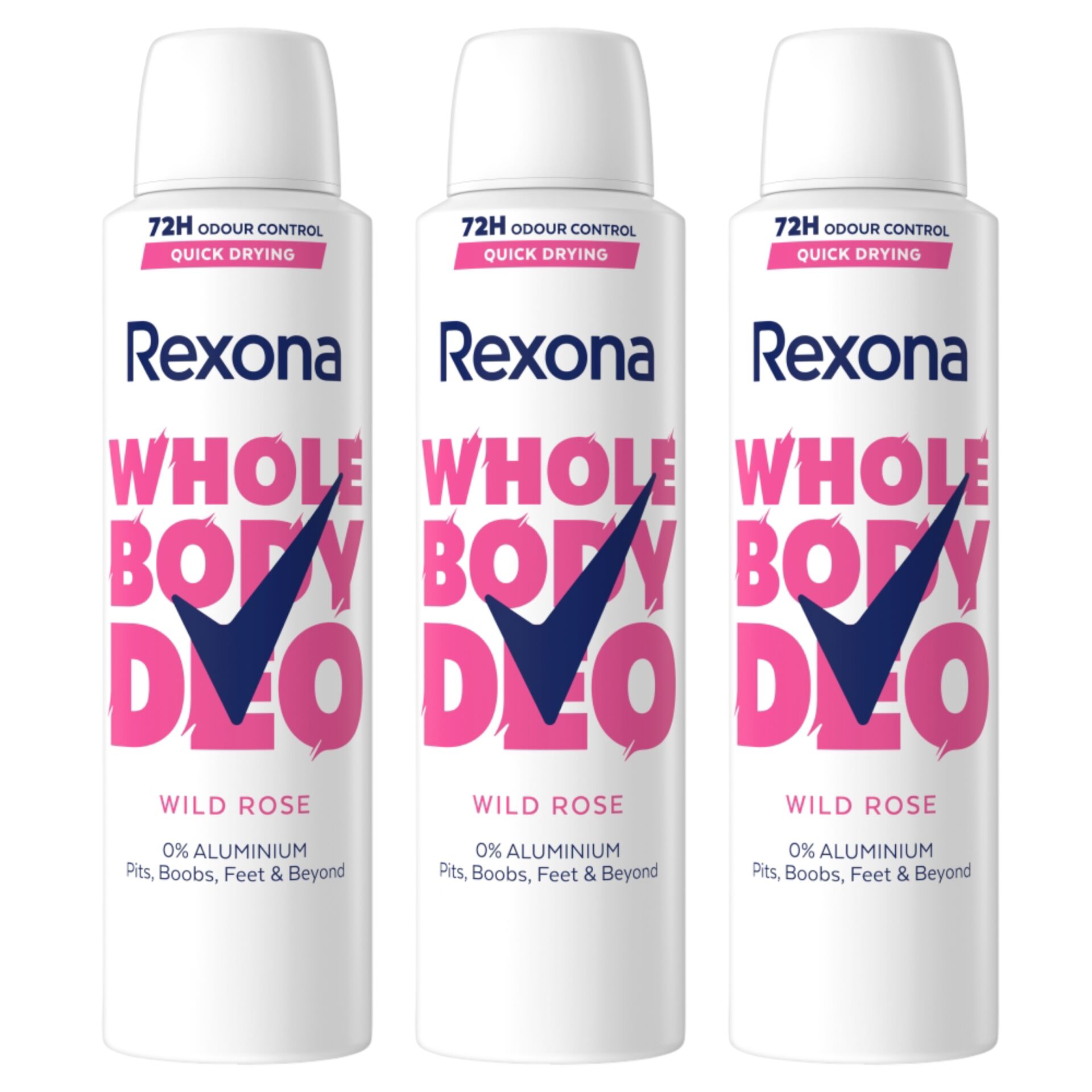 E-shop Rexona Celotelový Dezodorant Divoká Ruža 3x150ml