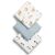 Bocioland Extra puha textil pelenka 3 db - kék 163866912