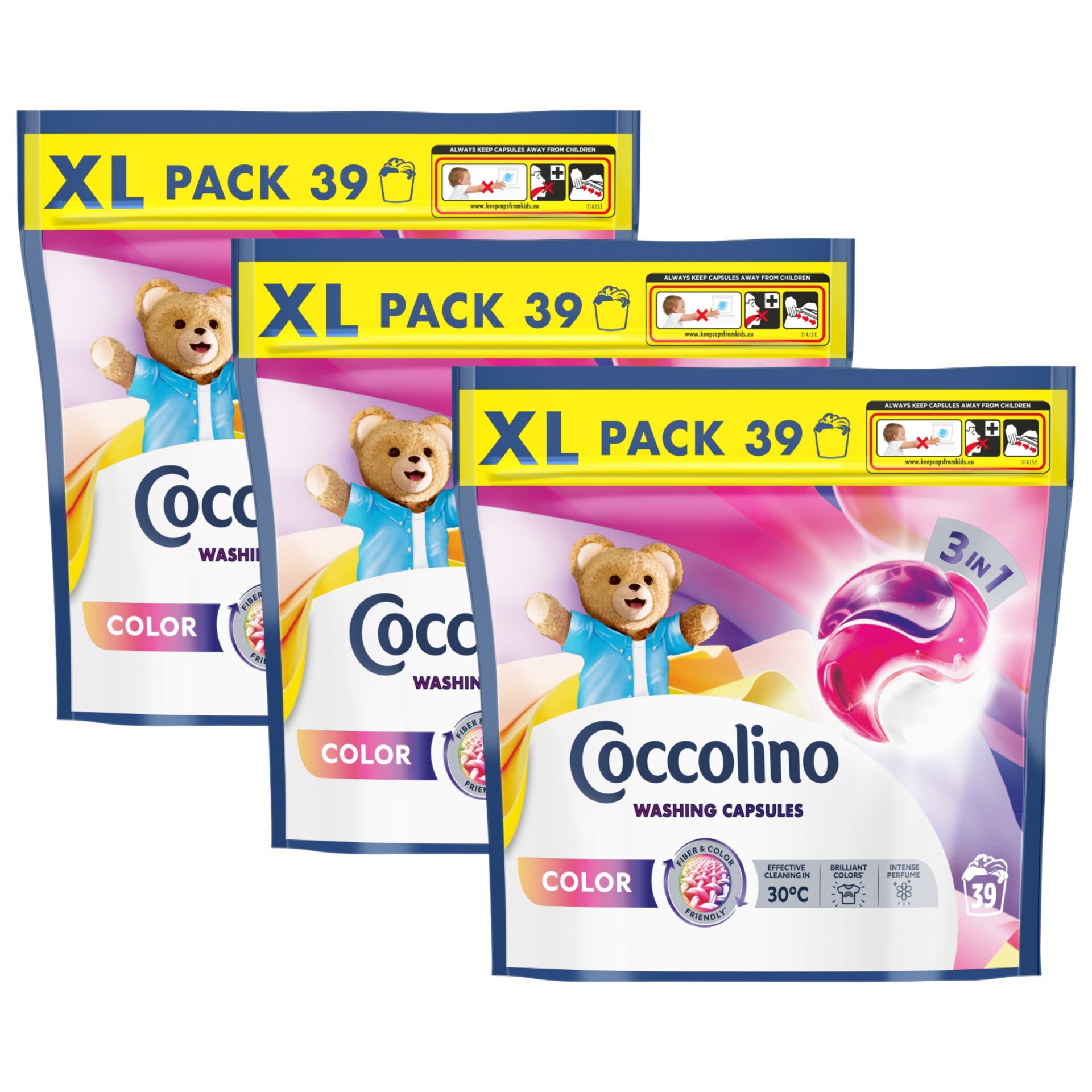 E-shop Coccolino 3v1 Color Pracie kapsuly 117 praní
