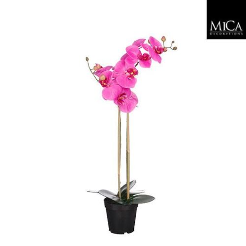 Élethű lila phalaenopsis orchidea műnövény kaspóban 70 cm 157206049 - Műnövény és művirág