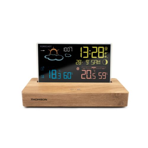 Thomson CT610 időjárásjelző állomás Fa LCD AC/akkumulátor 157210761 - Thomson