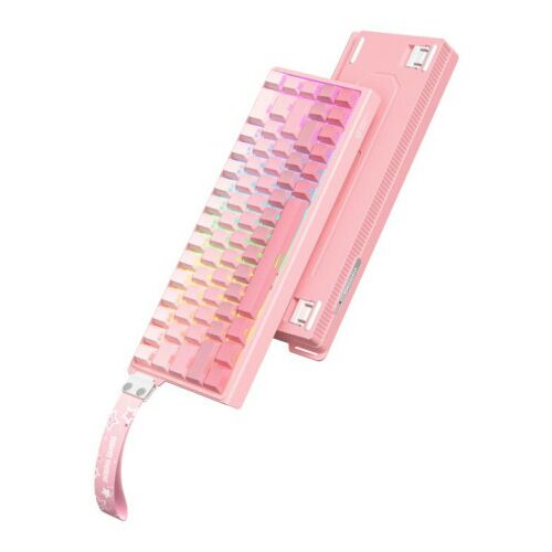 Onikuma G69 Magnetic Switch Gamer Billentyűzet - Pink, Mágneses, Mini, RGB, anti ghosting, vezetékes 157224878 