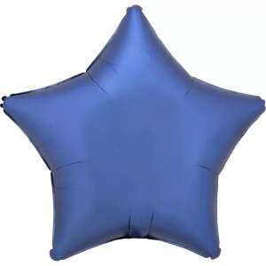 Silk Azure Blue csillag fólia lufi 48 cm 50305125 