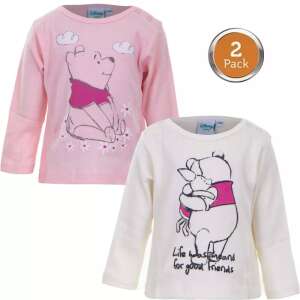 2 pack Disney Winnie the Pooh baby long sleeve t-shirts, pink and white, 74/80 cm - Kids' Long-Sleeve Shirt
