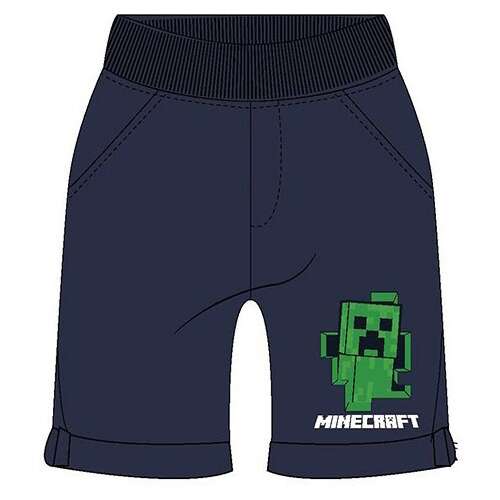 Minecraft chlapčenské šortky, modré s potlačou Creepera