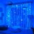 Karácsonyi fényfüggőny, 200 LED-es füzér 2 x 2 méter - Hidegfehér 157254699