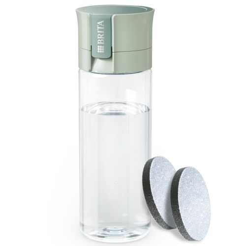 Brita Vízszűrős kulacs 0,6L + 2db MicroDisc szűrő, Világoszöld