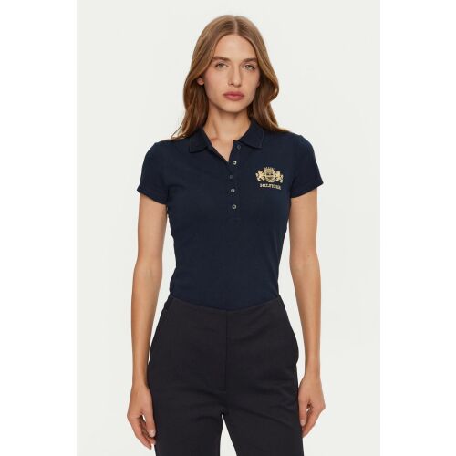Tommy Hilfiger WW0WW43931 L INTL kék női póló 157303105 - Tommy Hilfiger