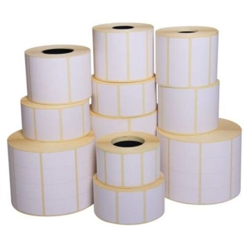 Thermo címke 43x26mm fehér 2000 címke/tekercs, termál transzfer címkék termékazonosításhoz és vonalkód nyomtatáshoz - Etikett címke