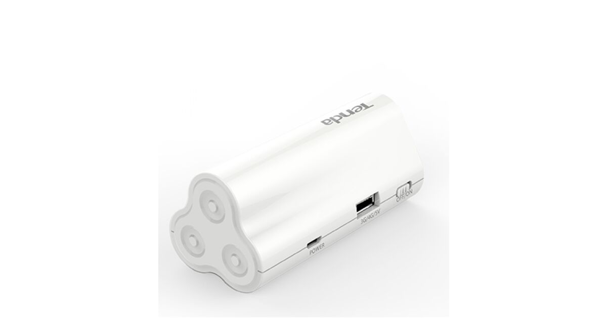 Router wireless 3G/4G 300Mbps, portabil, power bank 2600mAh, TENDA ...