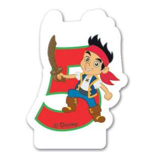 Disney Jake și Pirații din Țara de Nicăieri lumânare de ziua de naștere numărul 5 - Decoratiuni pentru tort