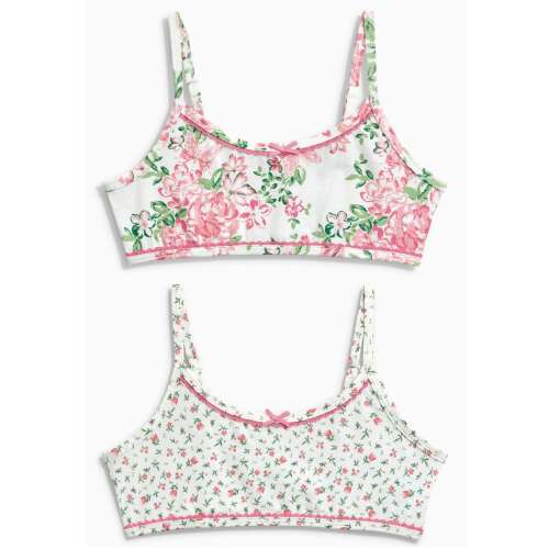 2 db lányos virágos crop top szett, 13-14 éveseknek, 158-164 cm