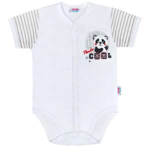New Baby Baba teljes hosszában patentos rövid ujjú body New Baby Panda 0-1 hó (56 cm) 94929786 Body - 0 - 1 hó