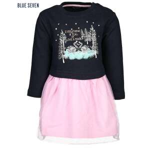 Blue Seven Csinos hattyú mintás ruha sötétkék rózsaszín 9-12 hó (80 cm) 44245997 Kislány ruhák