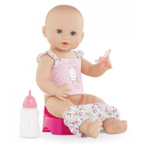 Corolle Emma pisilős baba bilivel és cumisüveggel, 36 cm-es élethű baba - Babázás