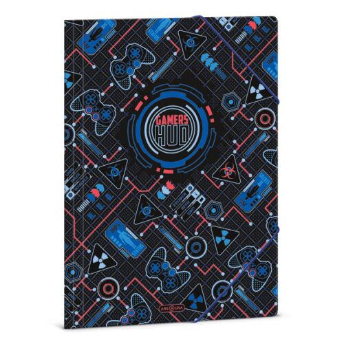 Ars Una Gamers A4 gumis mappa, gamer témájú design - Gumis mappa