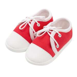 New Baby Baba tornacipő New Baby piros 3-6 hó 94916098 Puhatalpú cipők, kocsicipők