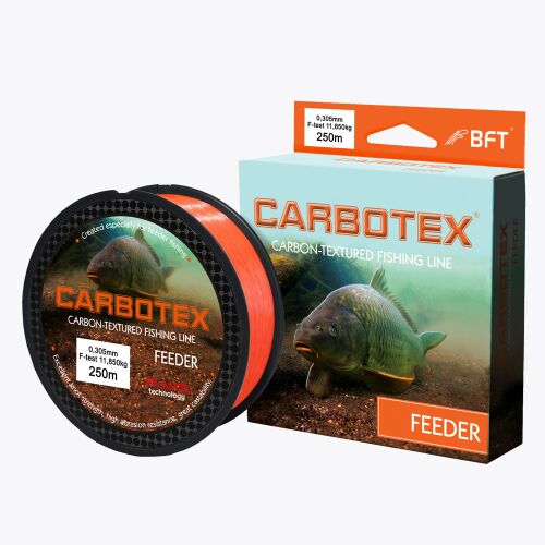Carbotex Feeder 250m 0,21mm narancssárga monofil horgászzsinór feeder horgászathoz. - Monofil zsinór