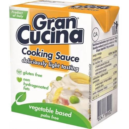 Hulala Gran Cucina főzőkrém, finom, könnyű és gluténmentes, növényi alapú - Tejszín és főzőkrém