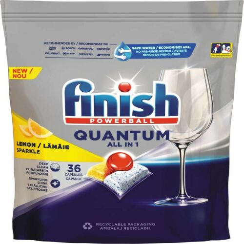 FINISH QUANTUM ALL IN 1 MOSOGATÓGÉP TABLETTA CITROM 36DB 157423744 - Gépi mosogatás