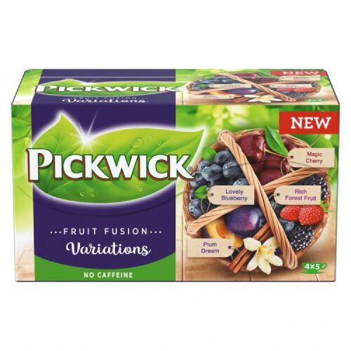 Pickwick Fruit Fusion Variations Tea kék tea válogatás, különféle gyümölcs ízek - Gyümölcstea