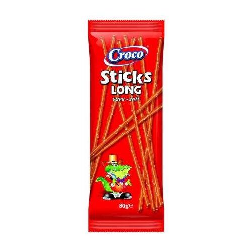 Croco Sticks Hosszú Sós 80g, sós snack - Készétel, konzerv, snack