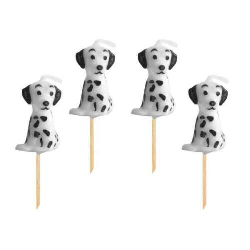 Godan Cățeluș dalmatian, set de 4 lumânări pentru tort.