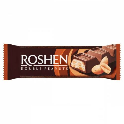 ROSHEN Tejcsokoládé szelet dupla mogyoróval, egy finom csokoládé édesség - Csokoládé