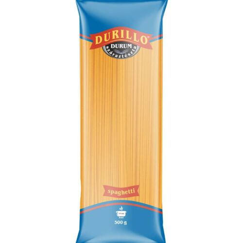 Durillo Durum Spagetti 500g, száraztészta csomagolás - Tészta