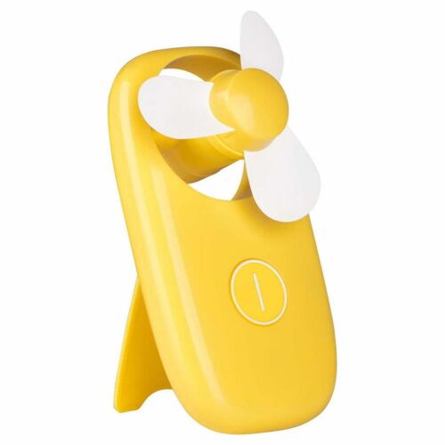 BC Mini kézi ventilátor sárga állvánnyal - Ventilátor