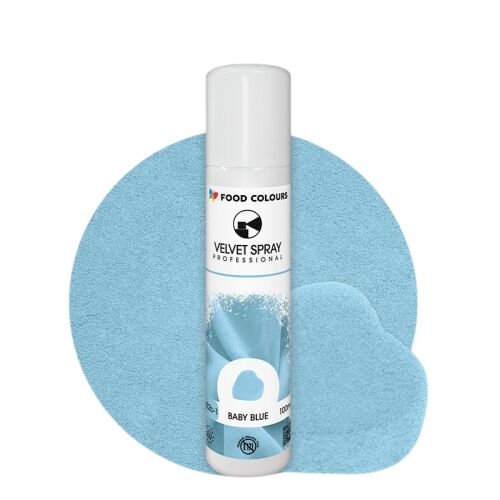 Velúr spray Kék ételfesték bársony 100 ml BABY BLUE