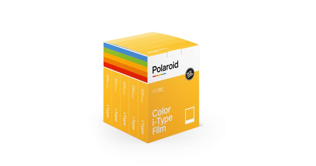 Polaroid colour i-Type Film, photo paper with white frame, for new i-Type camera, 40pcs instant photo 81002451