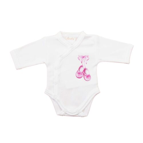 Elöl patentos hosszú ujjú baba body – Kis cipő mintával 157446494 - Gyerek body