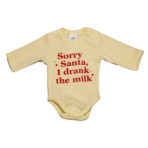 Hosszú ujjú baba body karácsonyi mintával 157450372 - Gyerek body