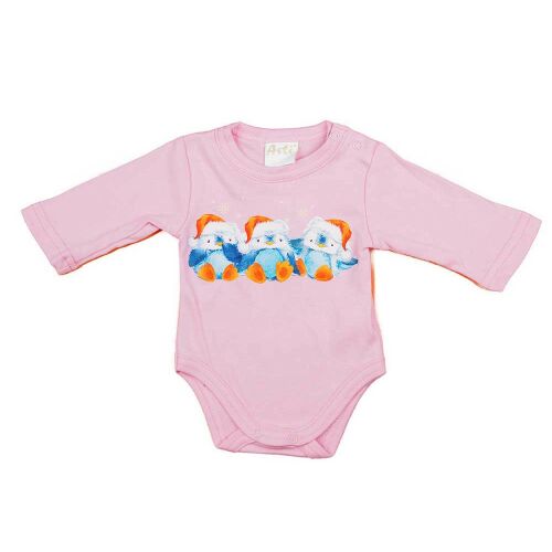 Hosszú ujjú baba body bébi pingvin mintával 157450917 - Gyerek body